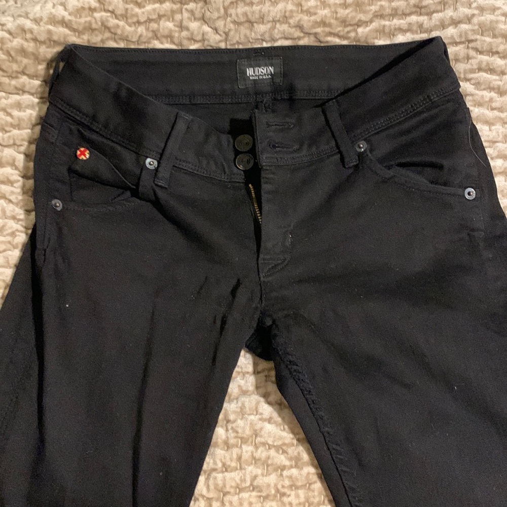 Hudson black skinny jeans